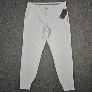 Primo (Men's 35) Regular Gray Golf Jogger Pants Performance Stretch Tapered New
